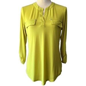 JONES NEW YORK‎ SIGNATURE Women's Blouse Size M Green